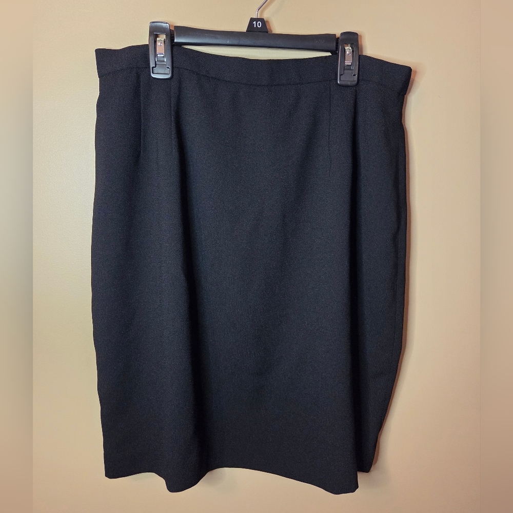 Talbots Black Pencil Skirt Size 14